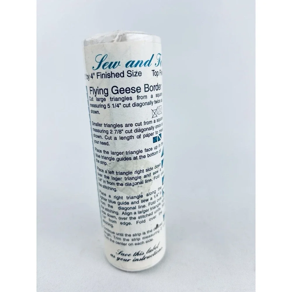Sew And Fold On A Roll - Flying Geese Border - 50 Feet - Sealed Quilting Sewing - Picture 5 of 10
